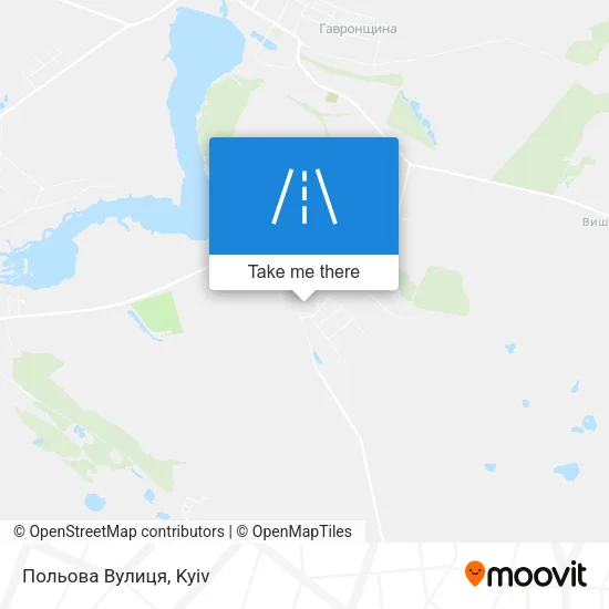 Карта Польова Вулиця