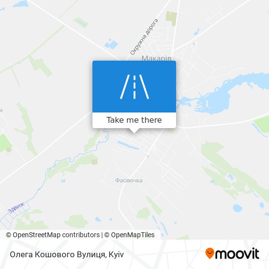 Карта Олега Кошового Вулиця