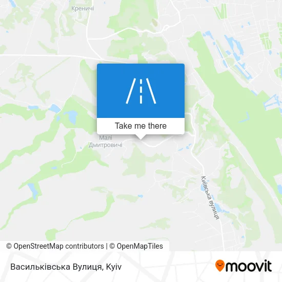 Карта Васильківська Вулиця