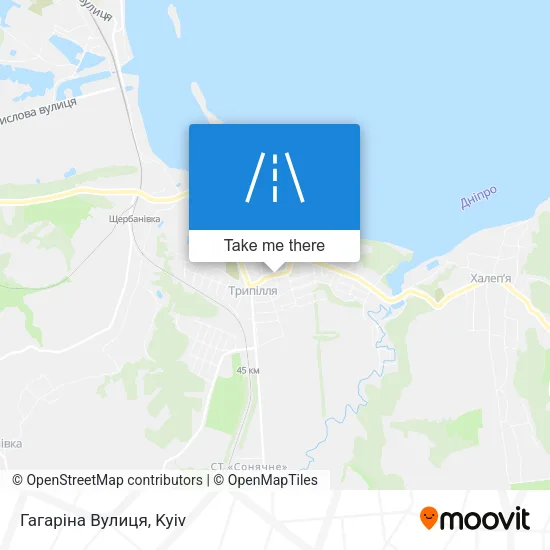 Карта Гагаріна Вулиця