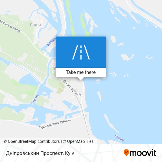 Карта Дніпровський Проспект