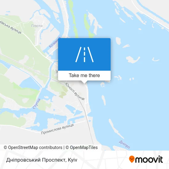 Карта Дніпровський Проспект