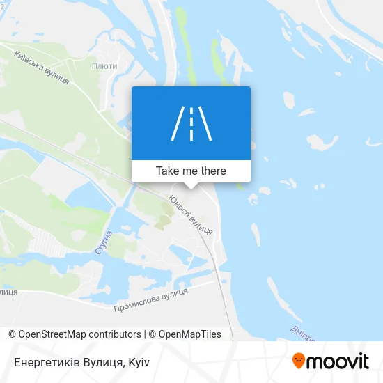 Карта Енергетиків Вулиця
