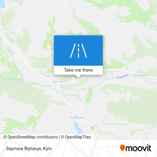 Зарічна Вулиця map
