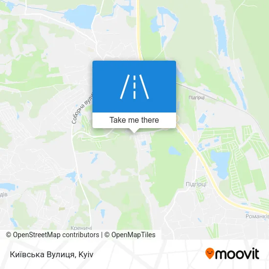 Карта Київська Вулиця