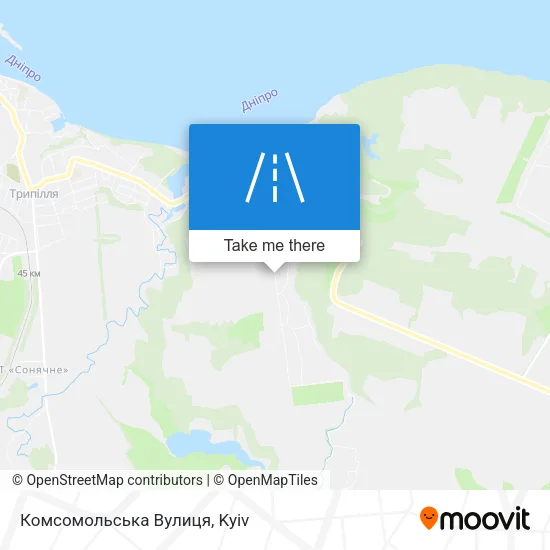 Карта Комсомольська Вулиця