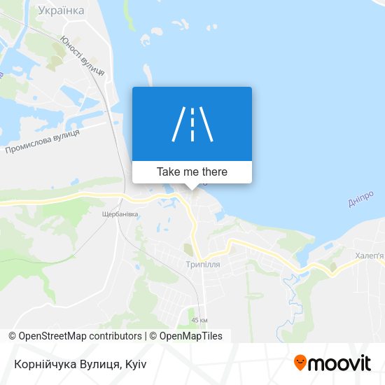 Корнійчука Вулиця map