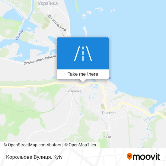Карта Корольова Вулиця