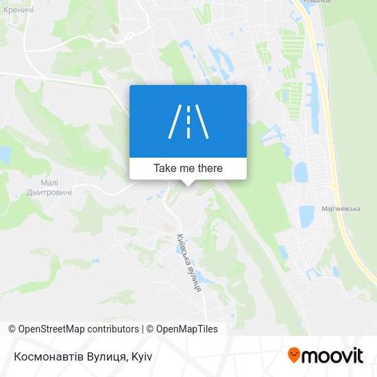 Космонавтів Вулиця map