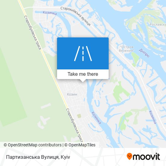 Партизанська Вулиця map