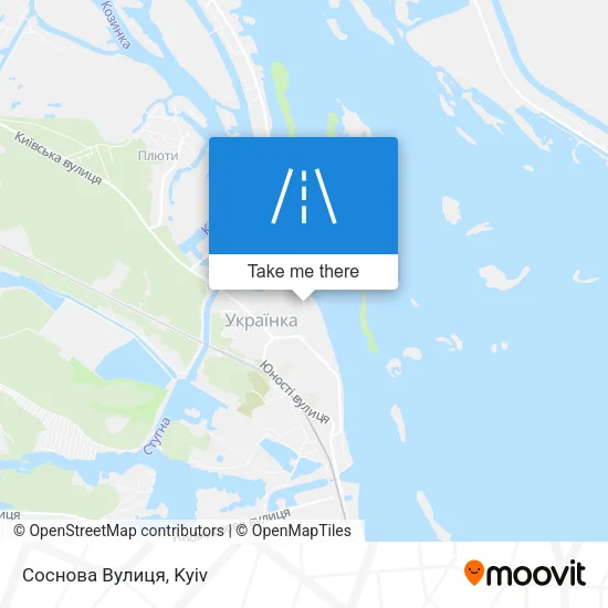 Карта Соснова Вулиця