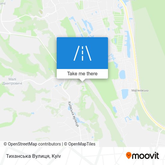 Тиханська Вулиця map