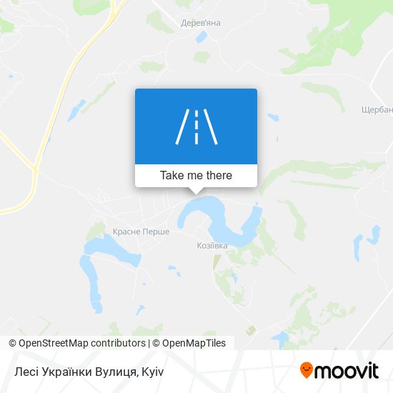 Карта Лесі Українки Вулиця