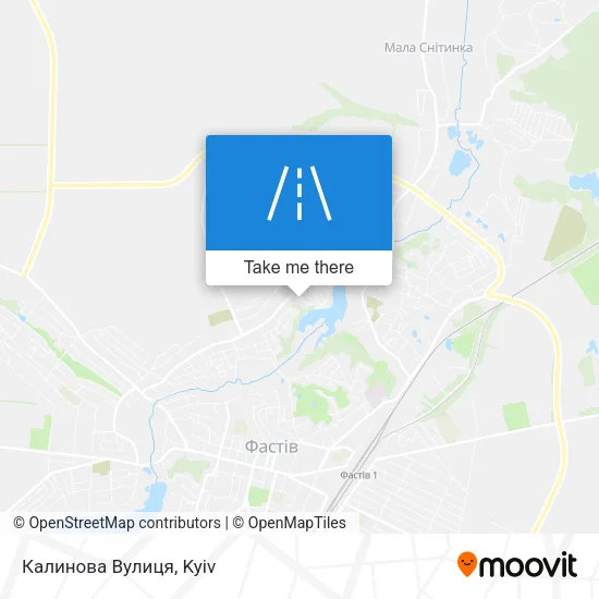 Карта Калинова Вулиця