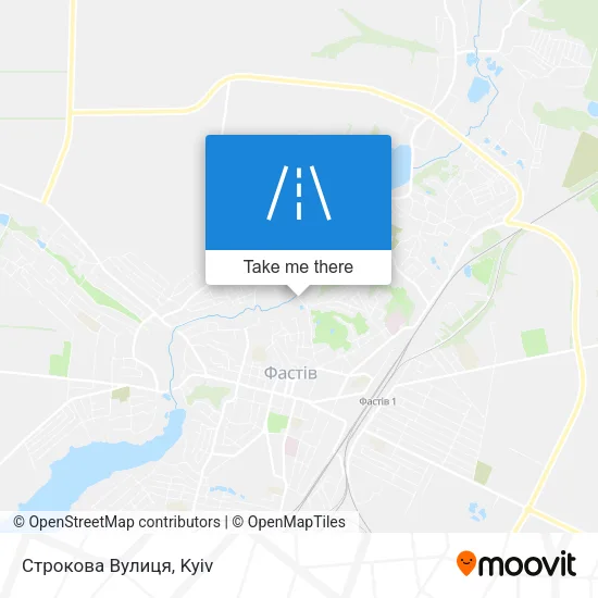 Карта Строкова Вулиця