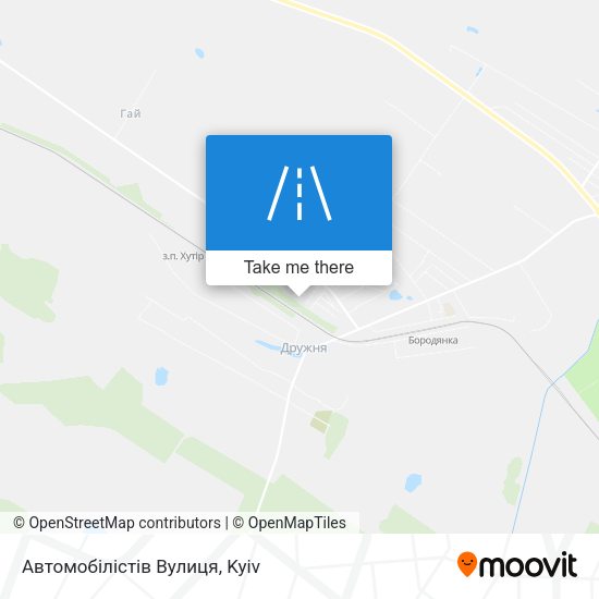 Автомобілістів Вулиця map