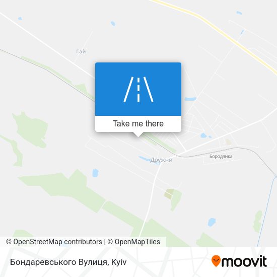 Карта Бондаревського Вулиця