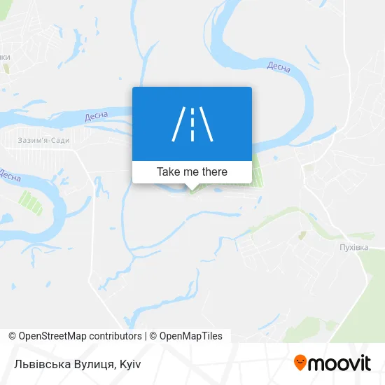 Карта Львівська Вулиця