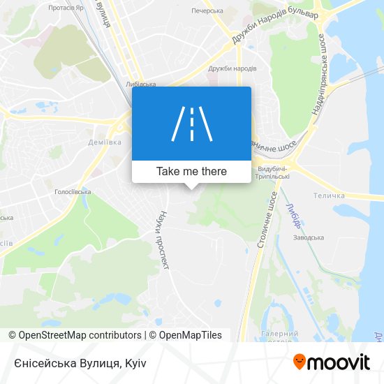 Єнісейська Вулиця map