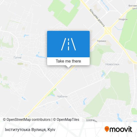 Інститутська Вулиця map