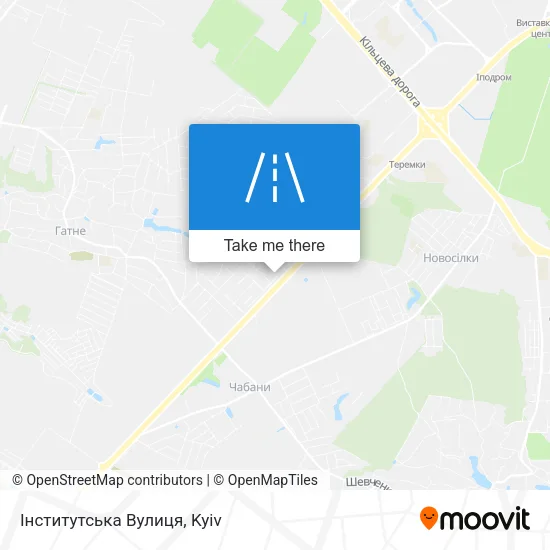 Карта Інститутська Вулиця