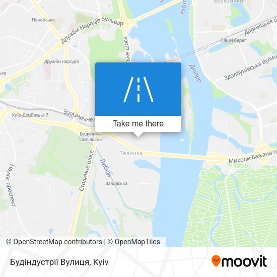 Будіндустрії Вулиця map