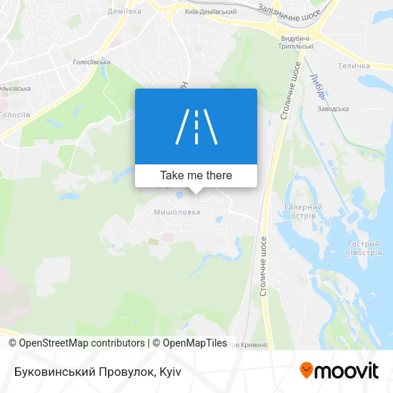 Карта Буковинський Провулок