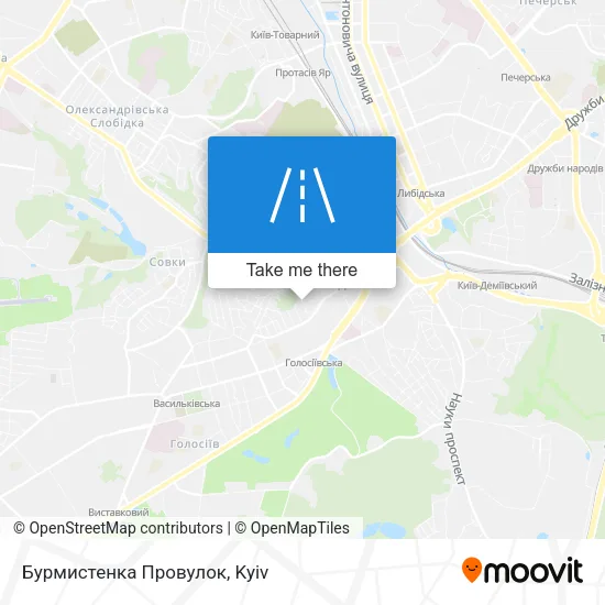 Карта Бурмистенка Провулок