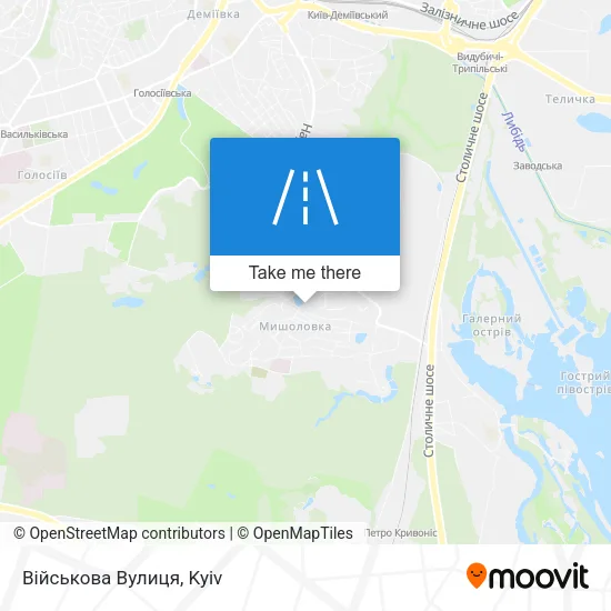 Карта Військова Вулиця