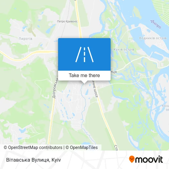 Карта Вітавська Вулиця