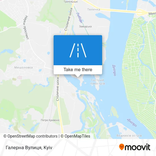Карта Галерна Вулиця