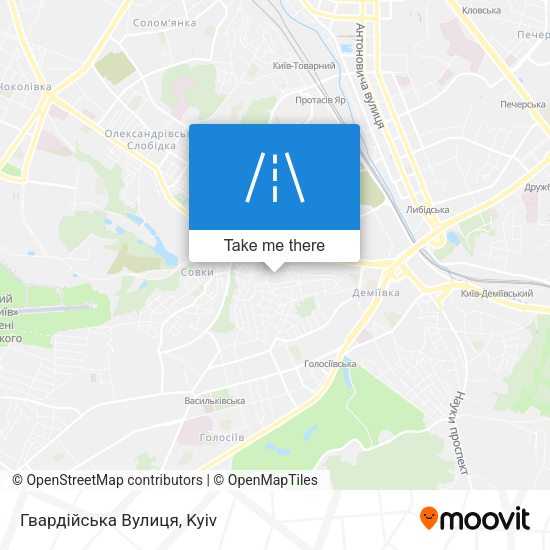 Гвардійська Вулиця map