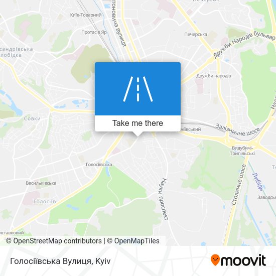 Голосіївська Вулиця map