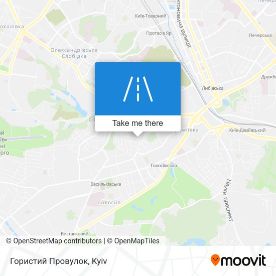 Гористий Провулок map