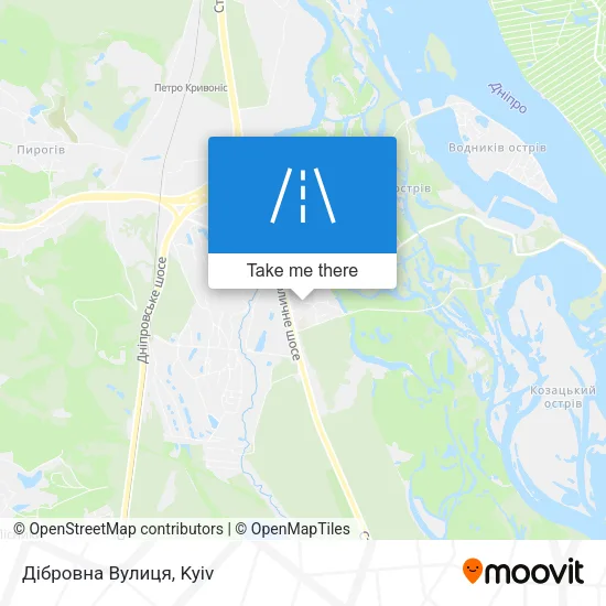 Карта Дібровна Вулиця