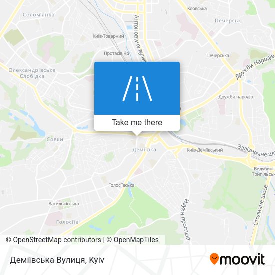 Деміївська Вулиця map