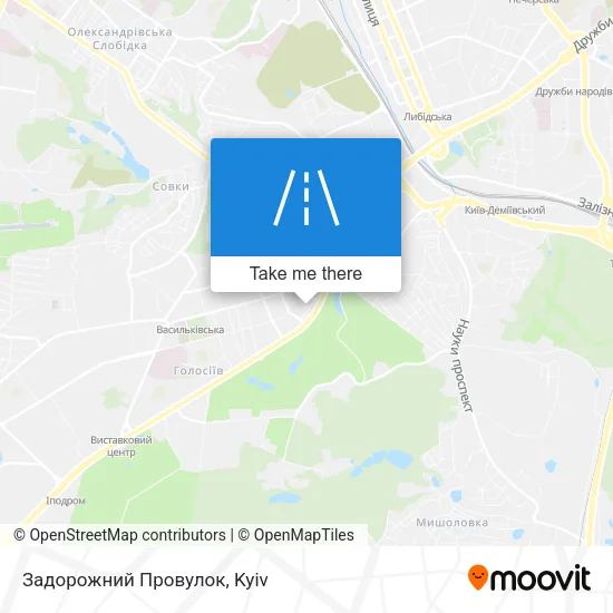 Карта Задорожний Провулок