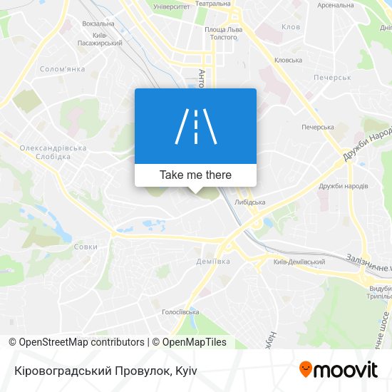 Кіровоградський Провулок map