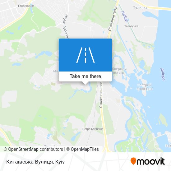 Китаївська Вулиця map