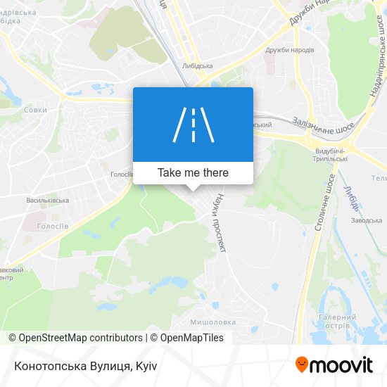 Конотопська Вулиця map