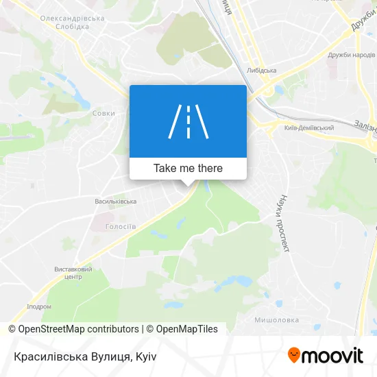 Карта Красилівська Вулиця