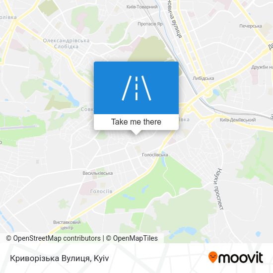 Криворізька Вулиця map
