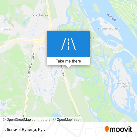 Ліснича Вулиця map