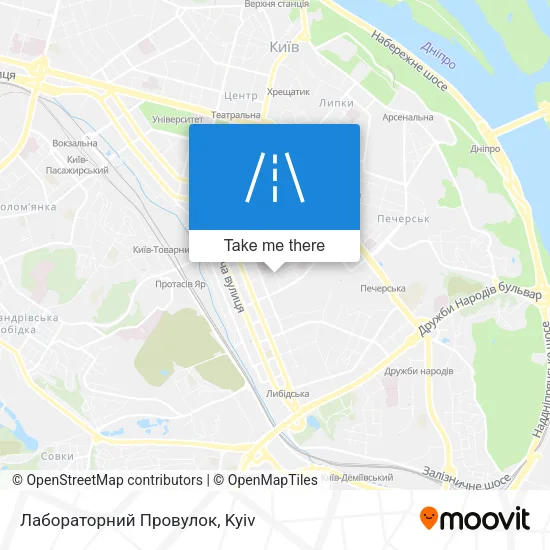Карта Лабораторний Провулок