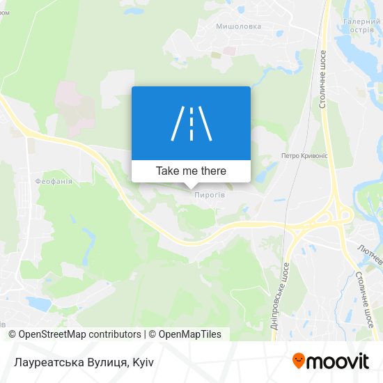Лауреатська Вулиця map