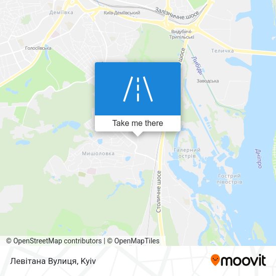 Левітана Вулиця map