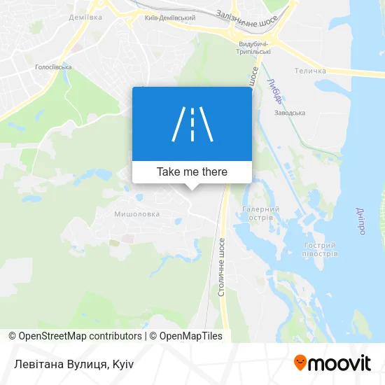 Карта Левітана Вулиця