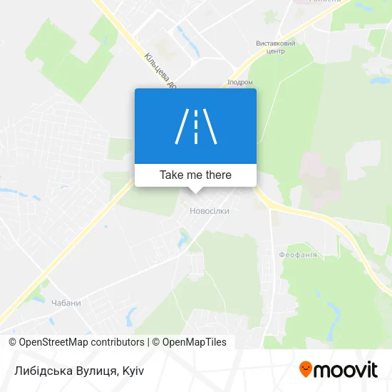 Карта Либідська Вулиця