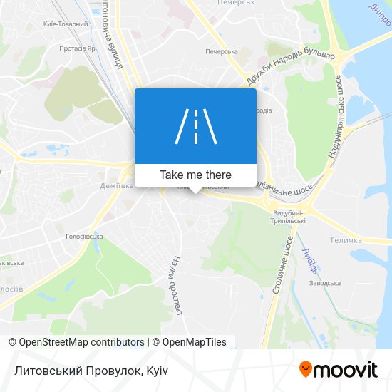 Литовський Провулок map