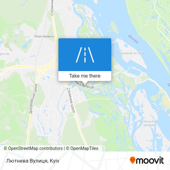Лютнева Вулиця map